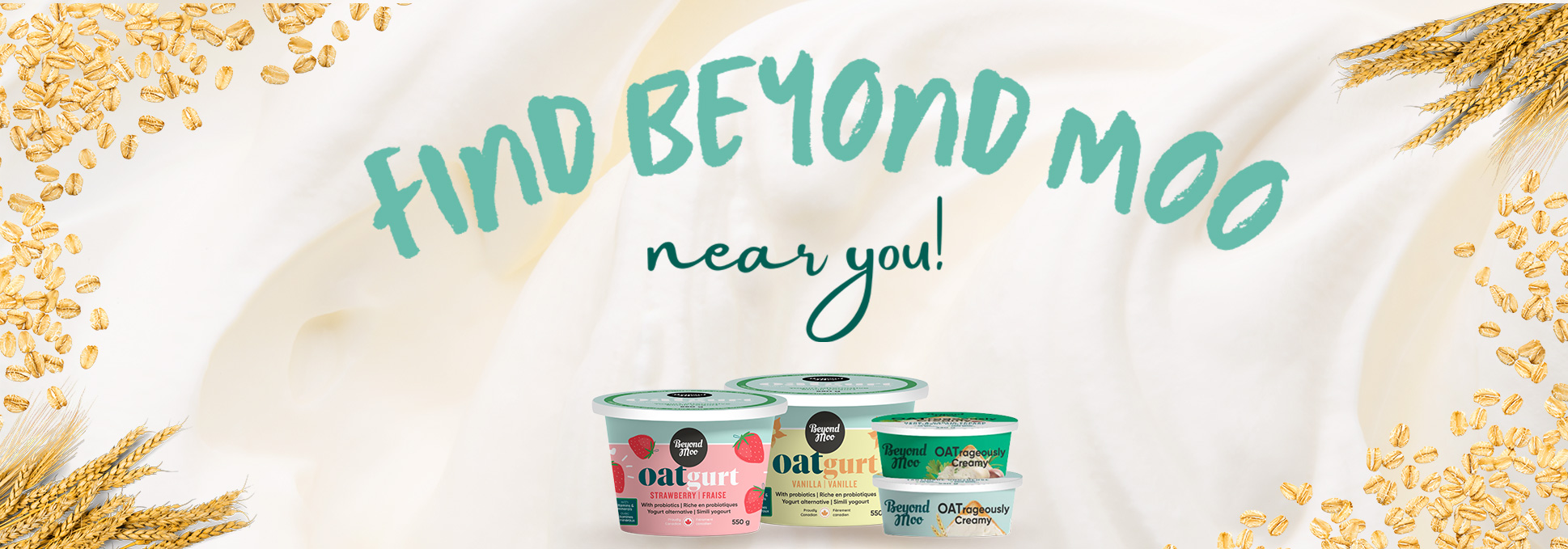Non-Dairy Alternatives, Oat-based yogurt, kefir, and spreads.