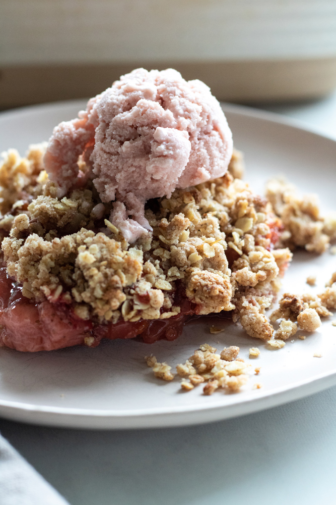 dairy-free apple crumble