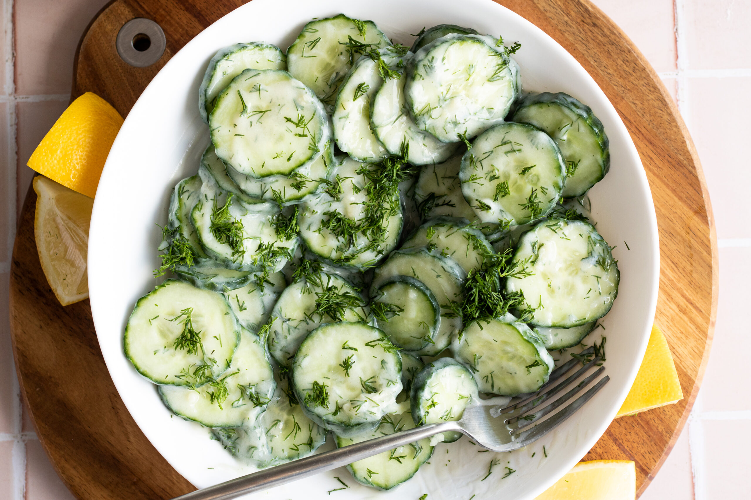 Dairy-free cucumber salad