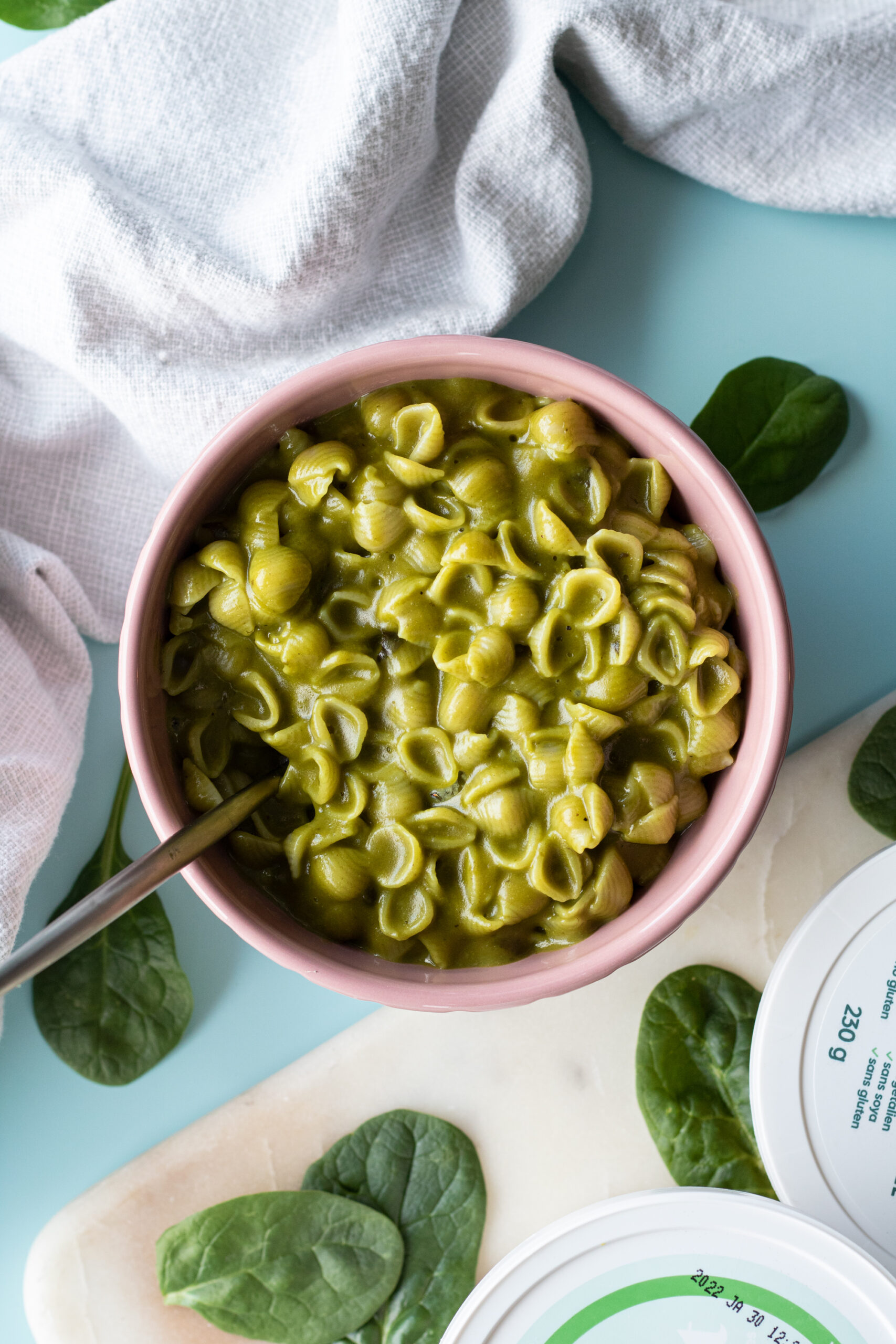 vegan spinach pasta