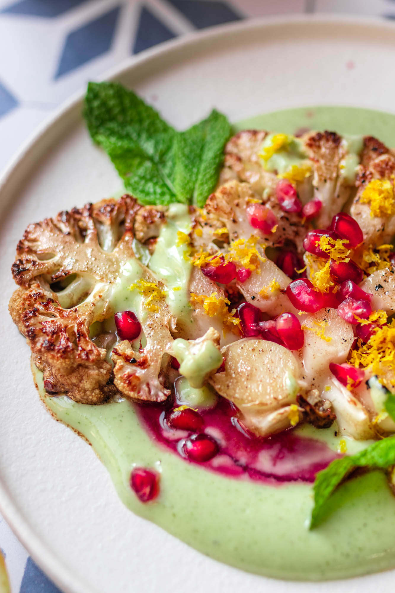 pan fried cauliflower steak