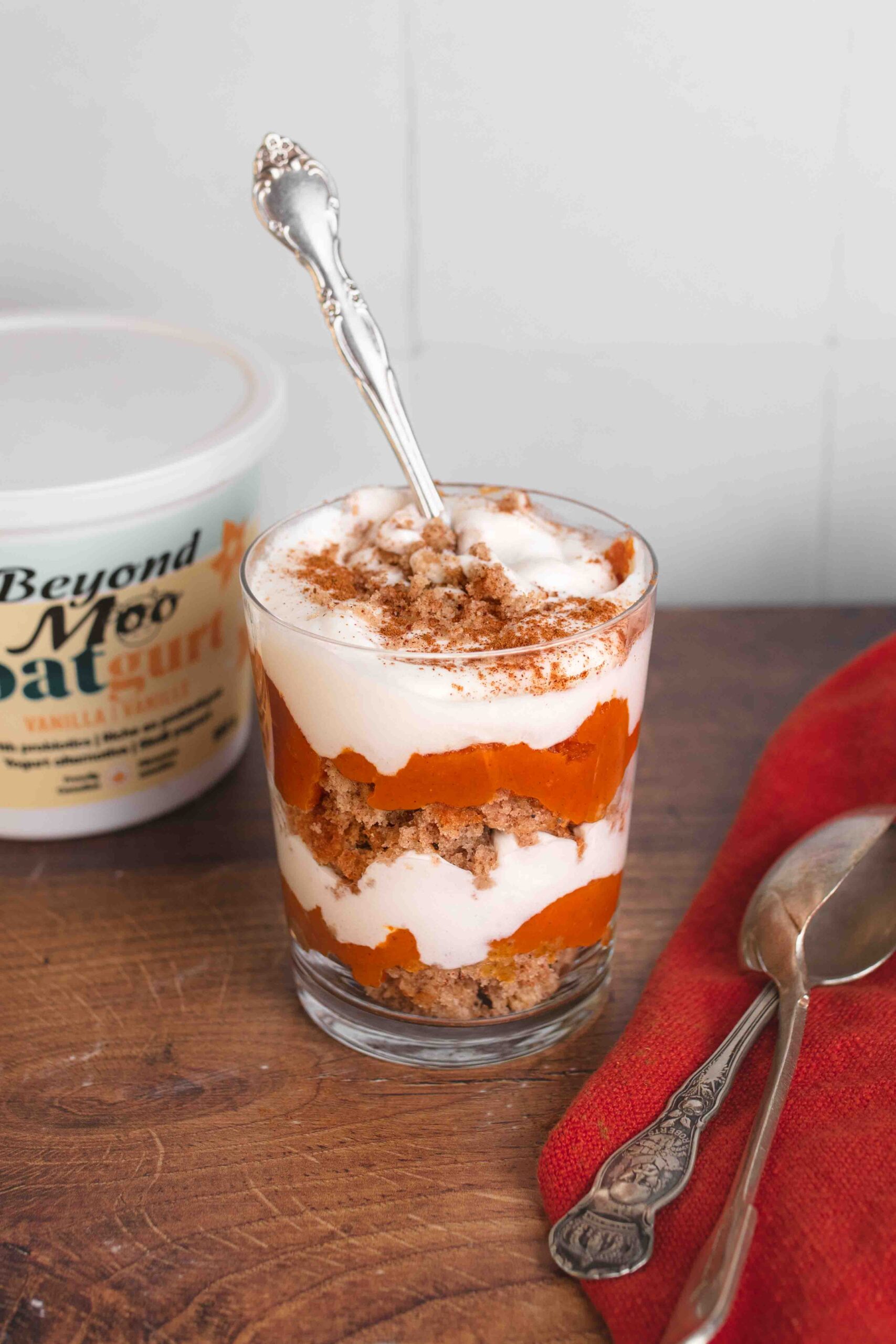 Dairy-free pumpkin trifle